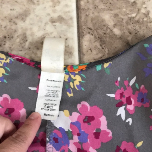 Paisley and ivy grey dress with flowers. - Picture 4 of 8